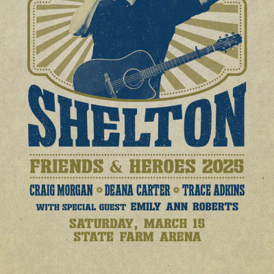 Blake Shelton Friends and Heroes 2025 Tour