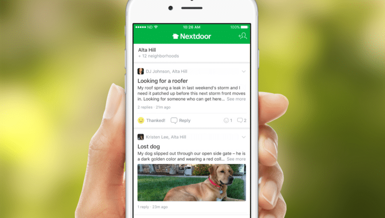 Nextdoor Mobile Website