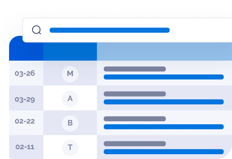 Fast search and filtering